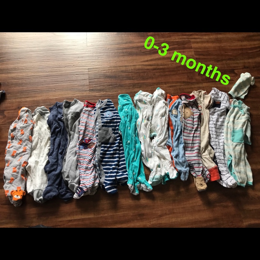 0-3 months baby clothes lot !! Over 90 pieces !!